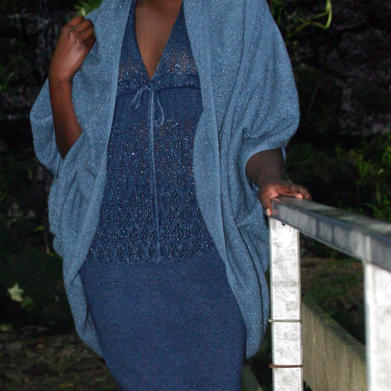 Halter Neck Dress with Lace Detail