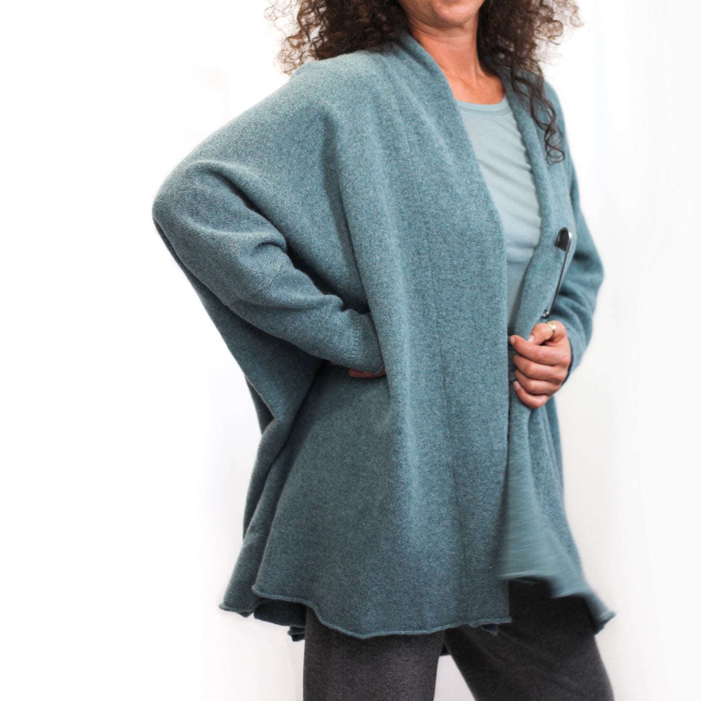 100% Marino Lambswool Handmade Cardi Coat