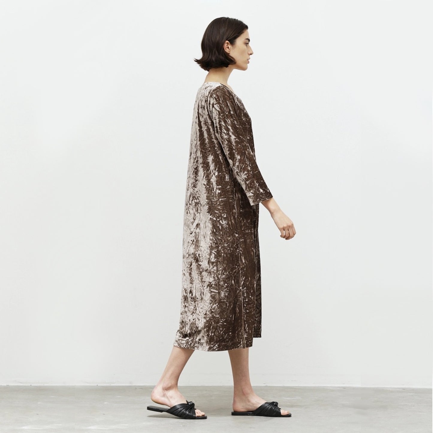 Velvet Round Neck Dress