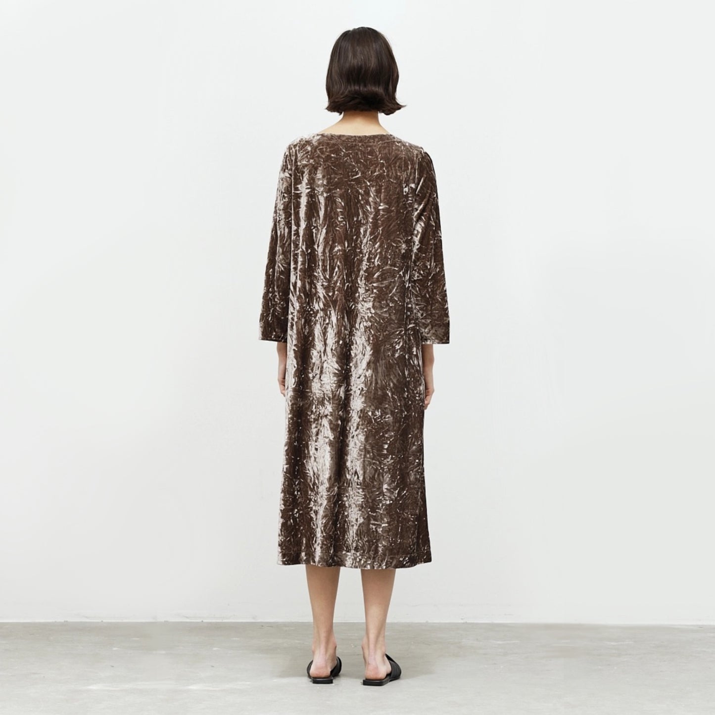 Velvet Round Neck Dress
