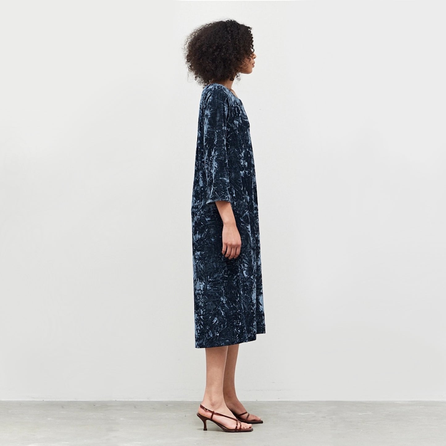 Velvet Round Neck Dress