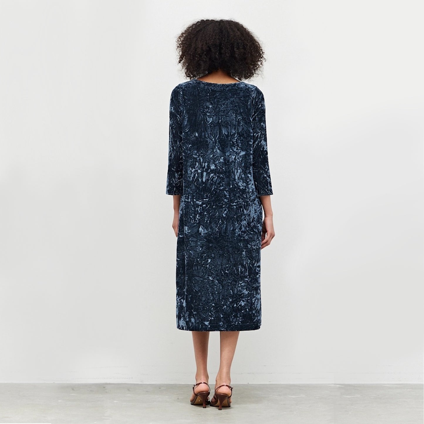 Velvet Round Neck Dress