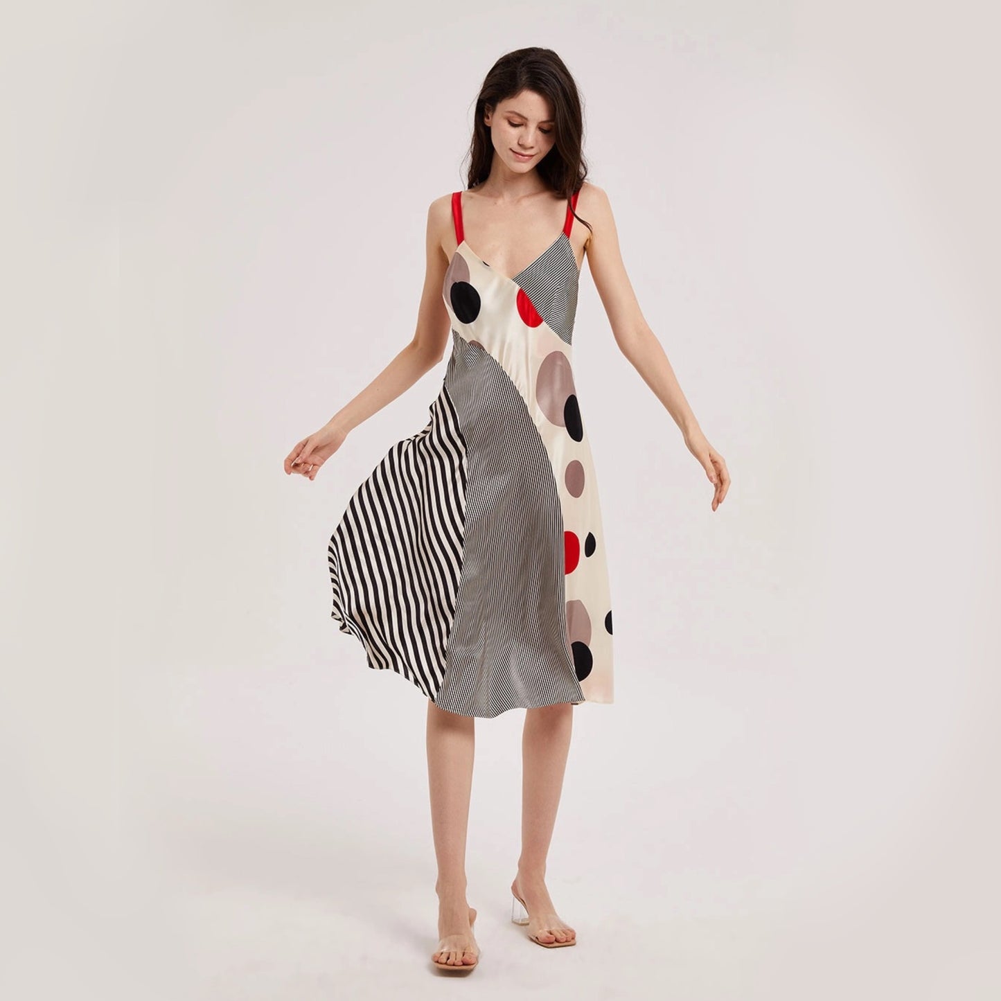 Polka dot Silk Dress