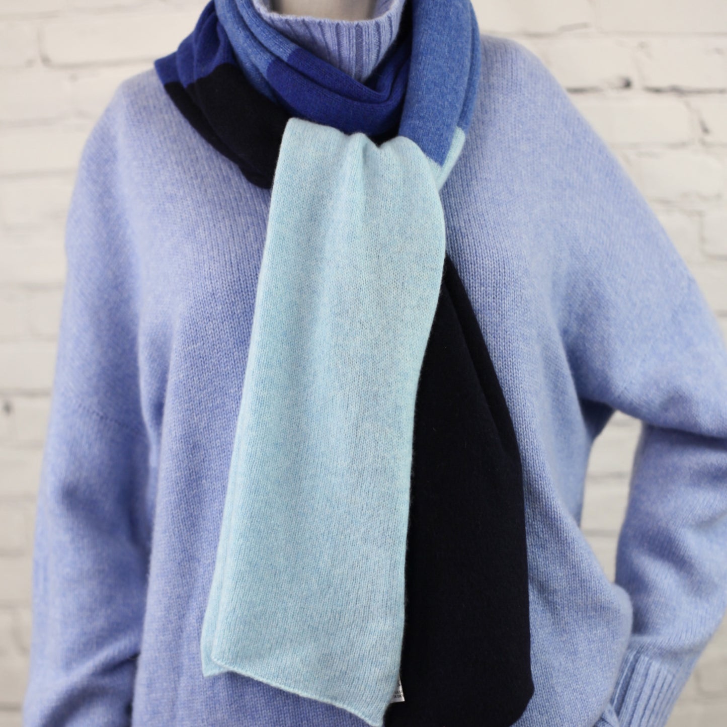 Long block Stripy Scarf