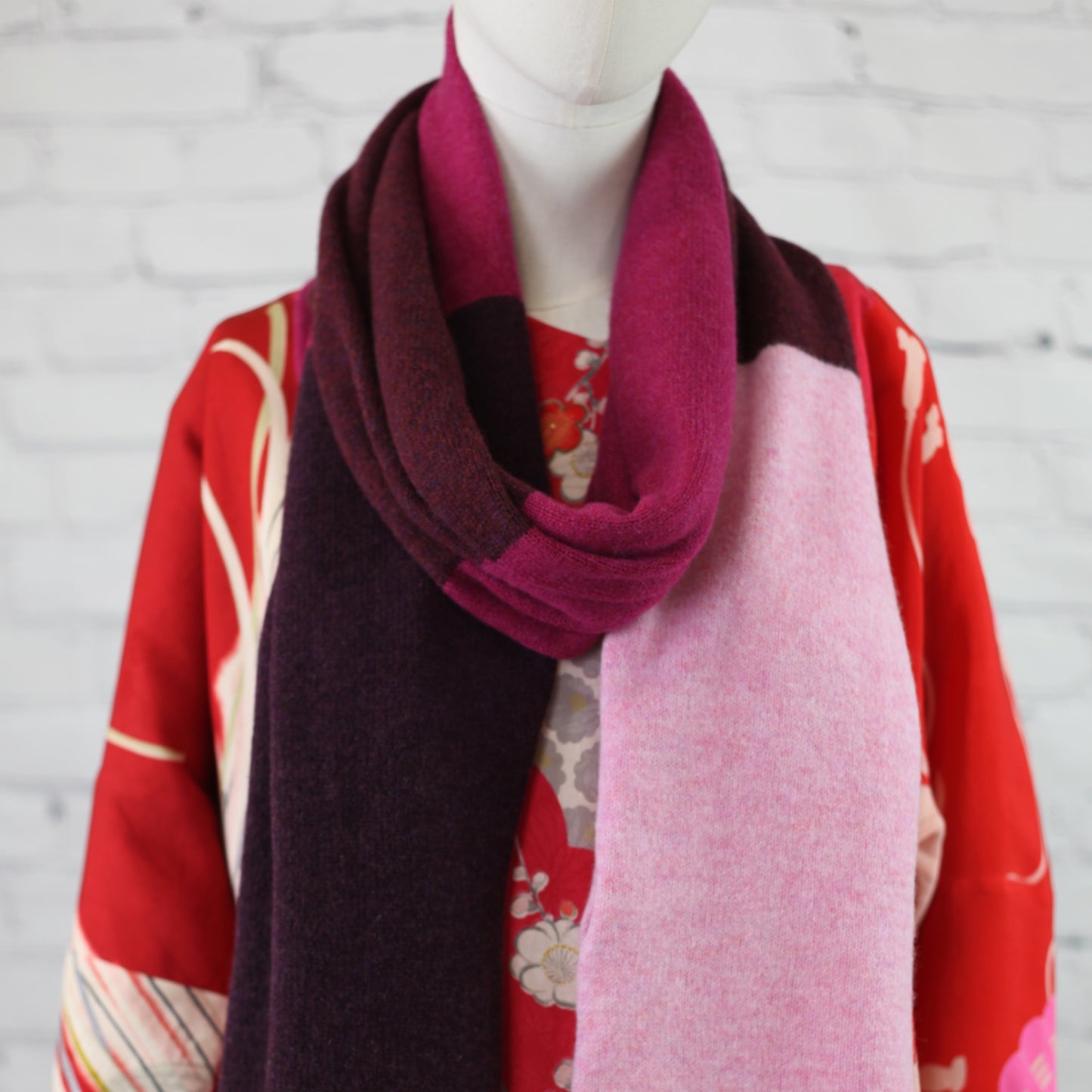 Long block Stripy Scarf