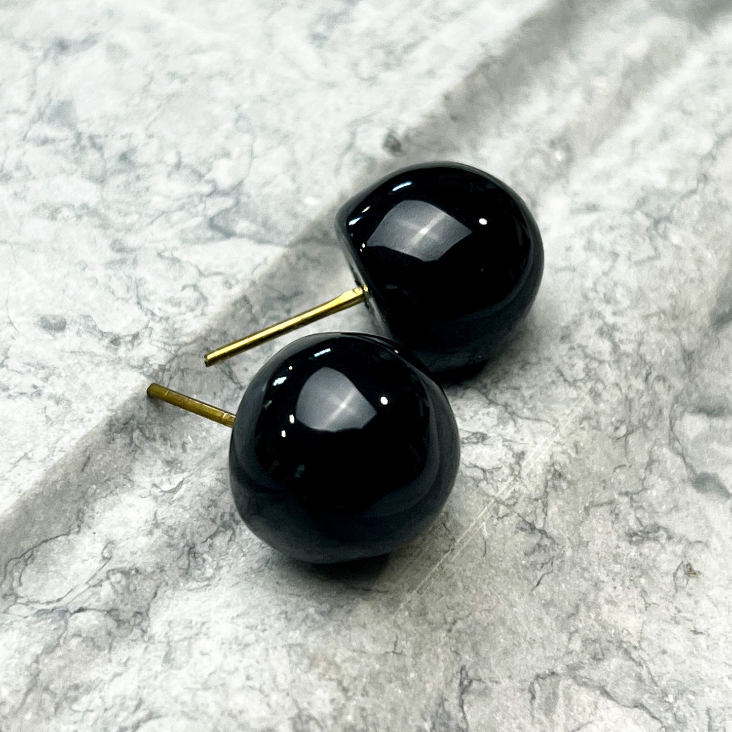 Ball Stud Resin Earrings