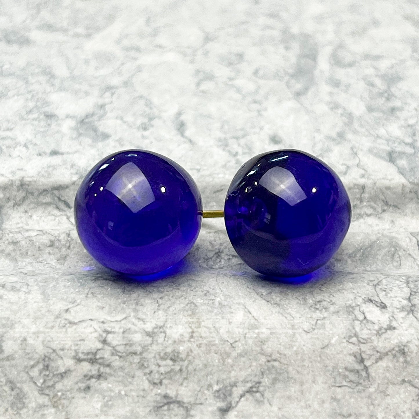 Ball Stud Resin Earrings
