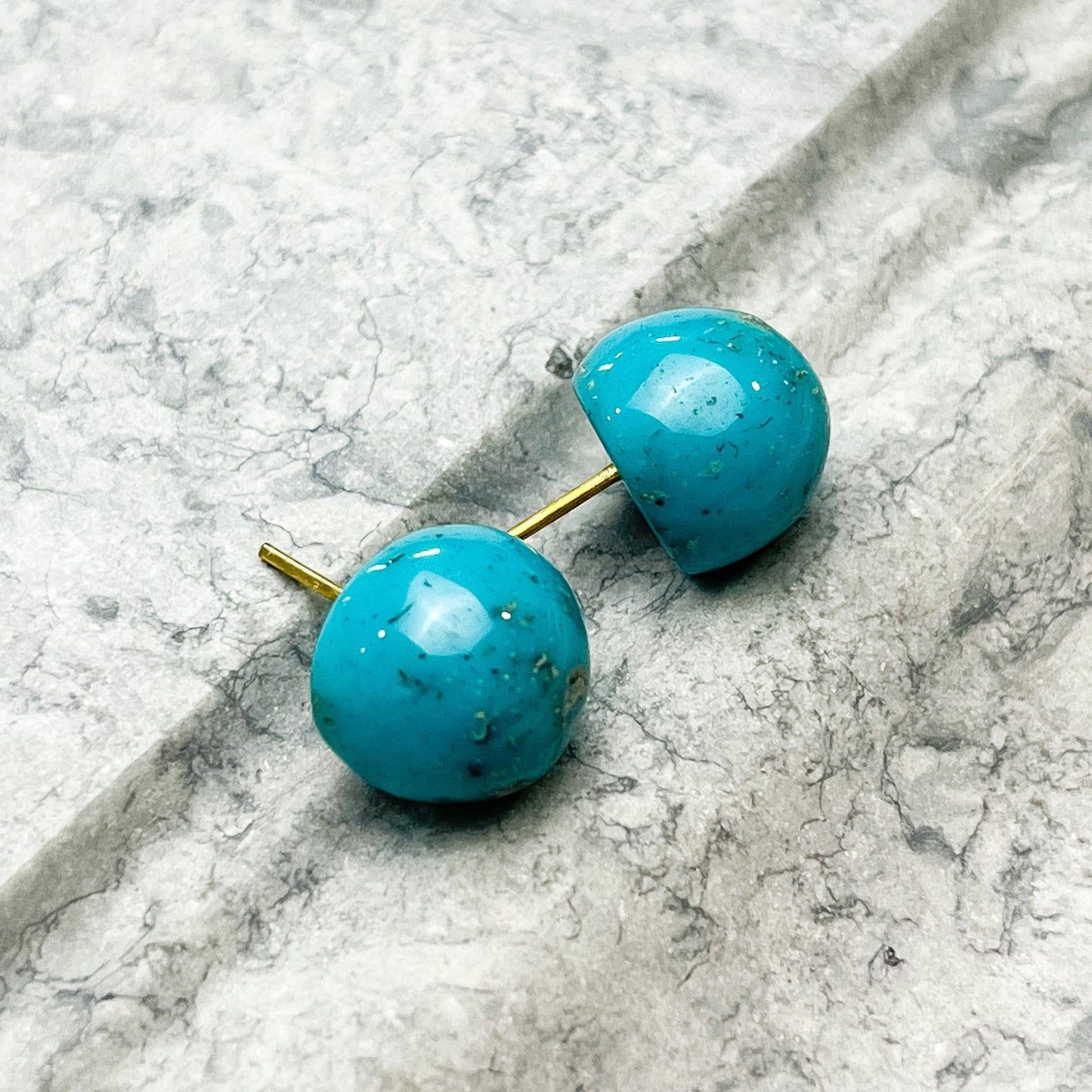 Ball Stud Resin Earrings