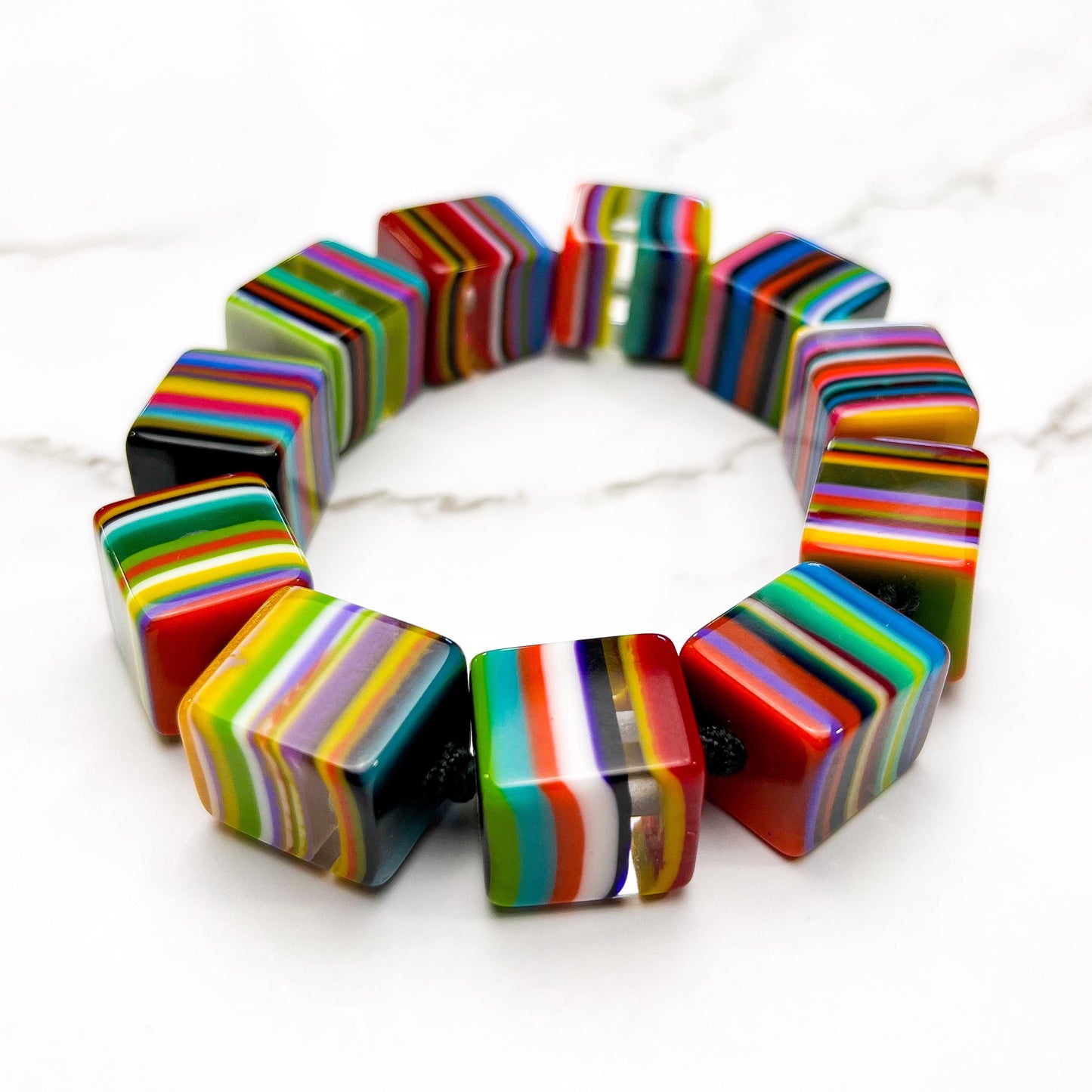 Liquorice Cube Bracelet