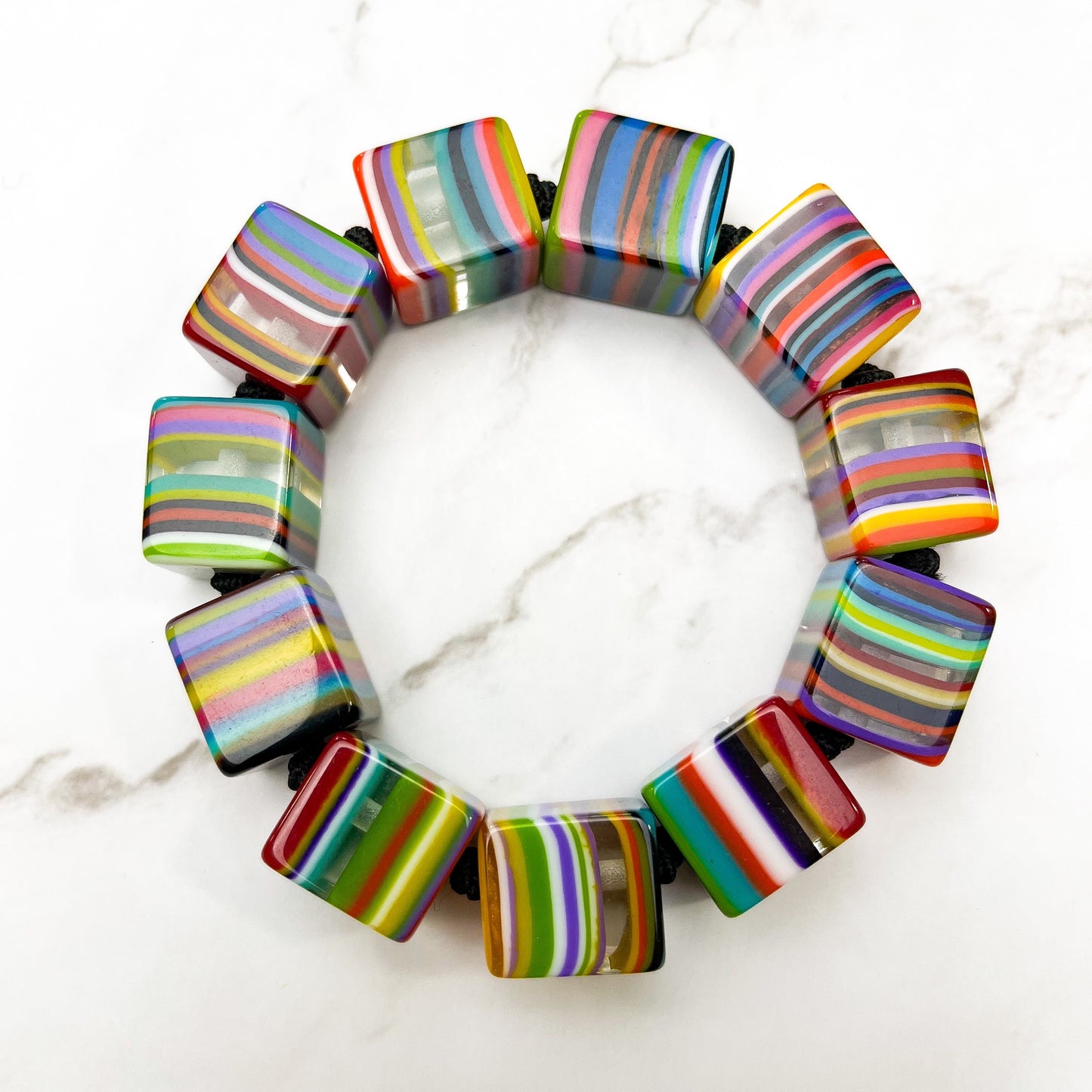Liquorice Cube Bracelet
