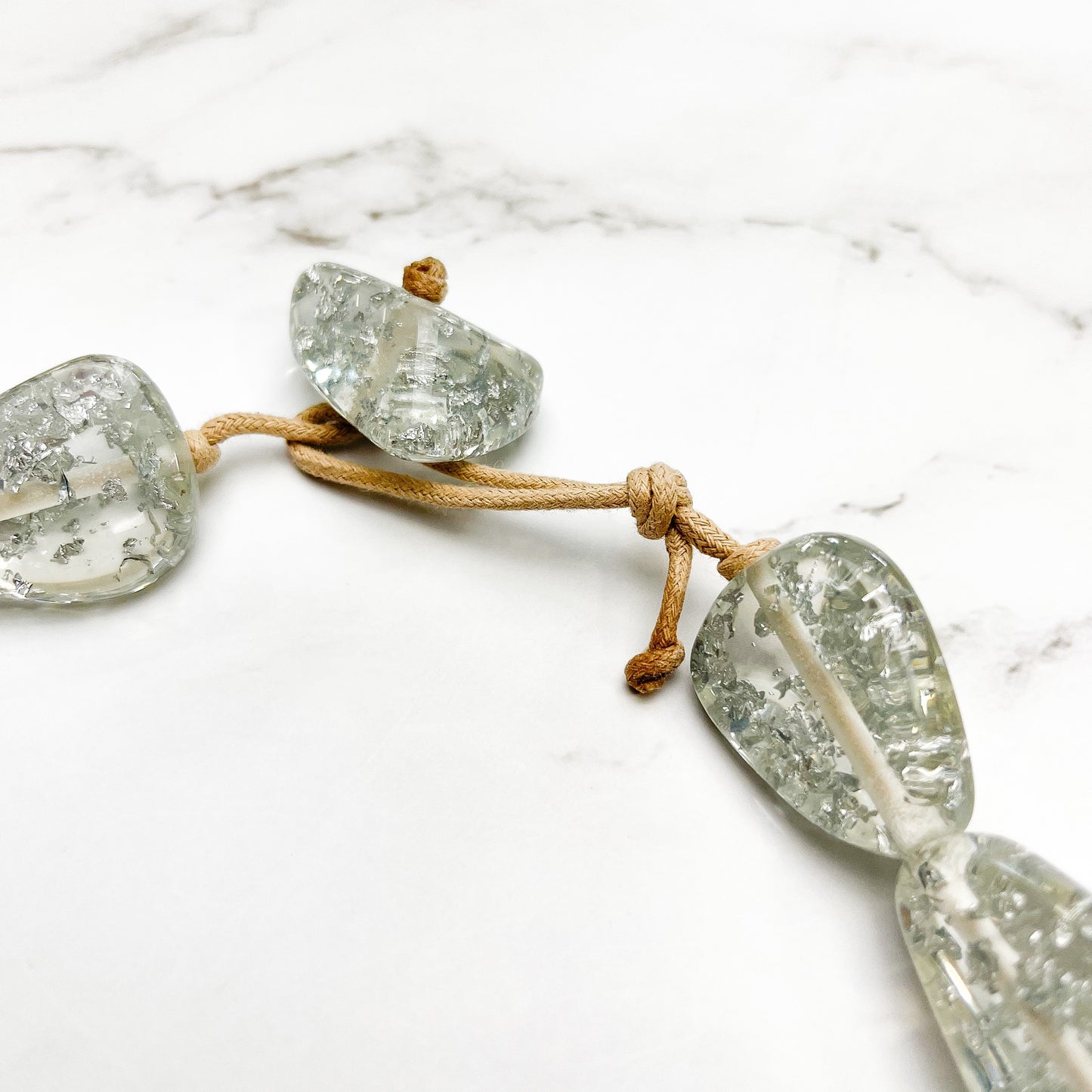 Flintstone Bone 'Diamonds' Necklace