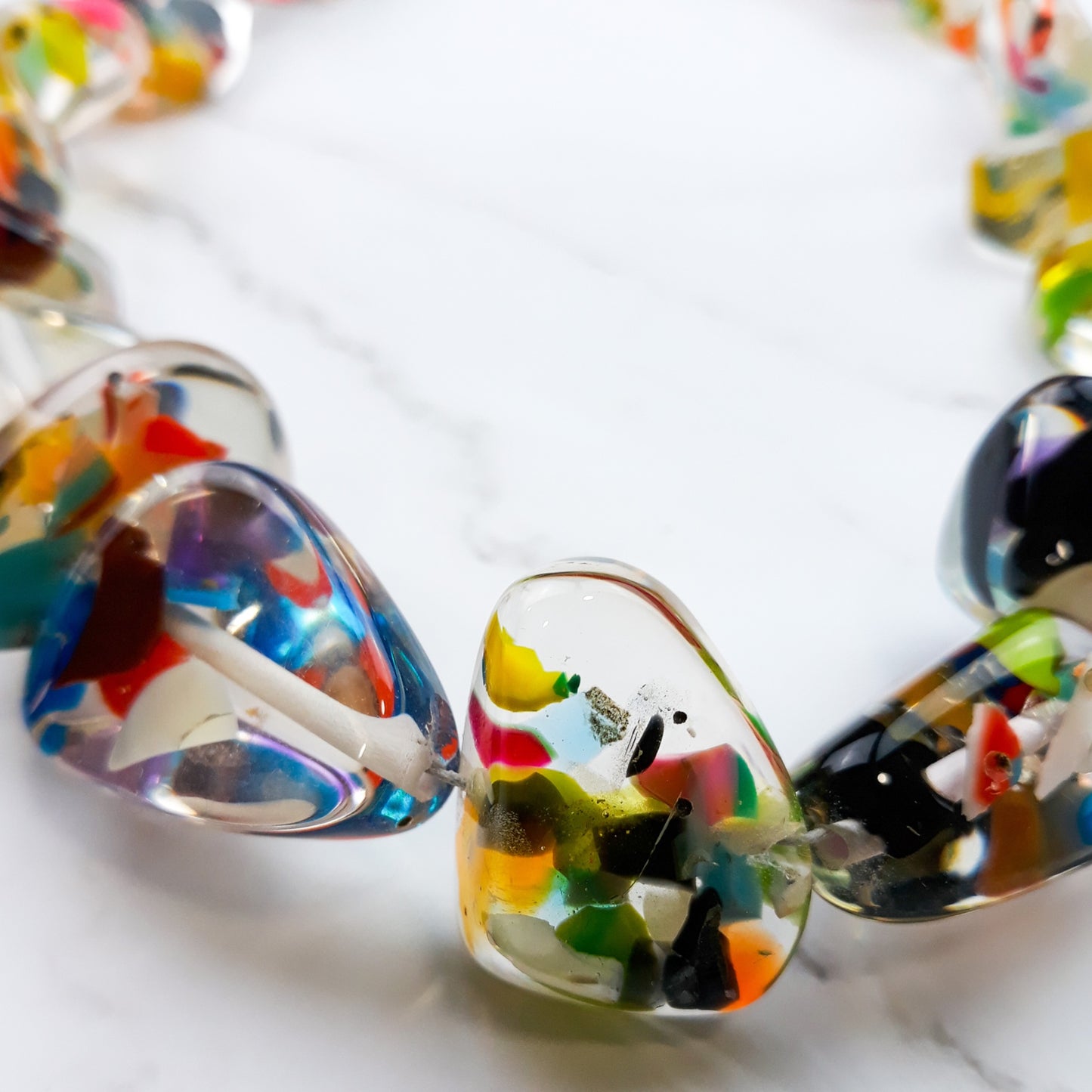 Flintstone Bone 'Diamonds' Necklace
