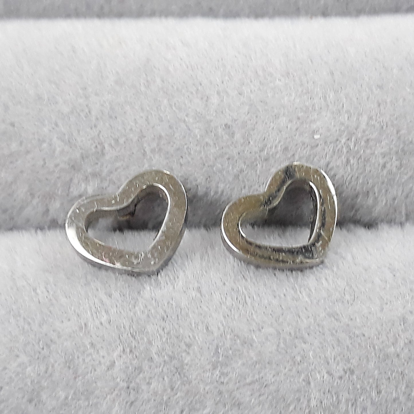 Tiny Open Heart Studs