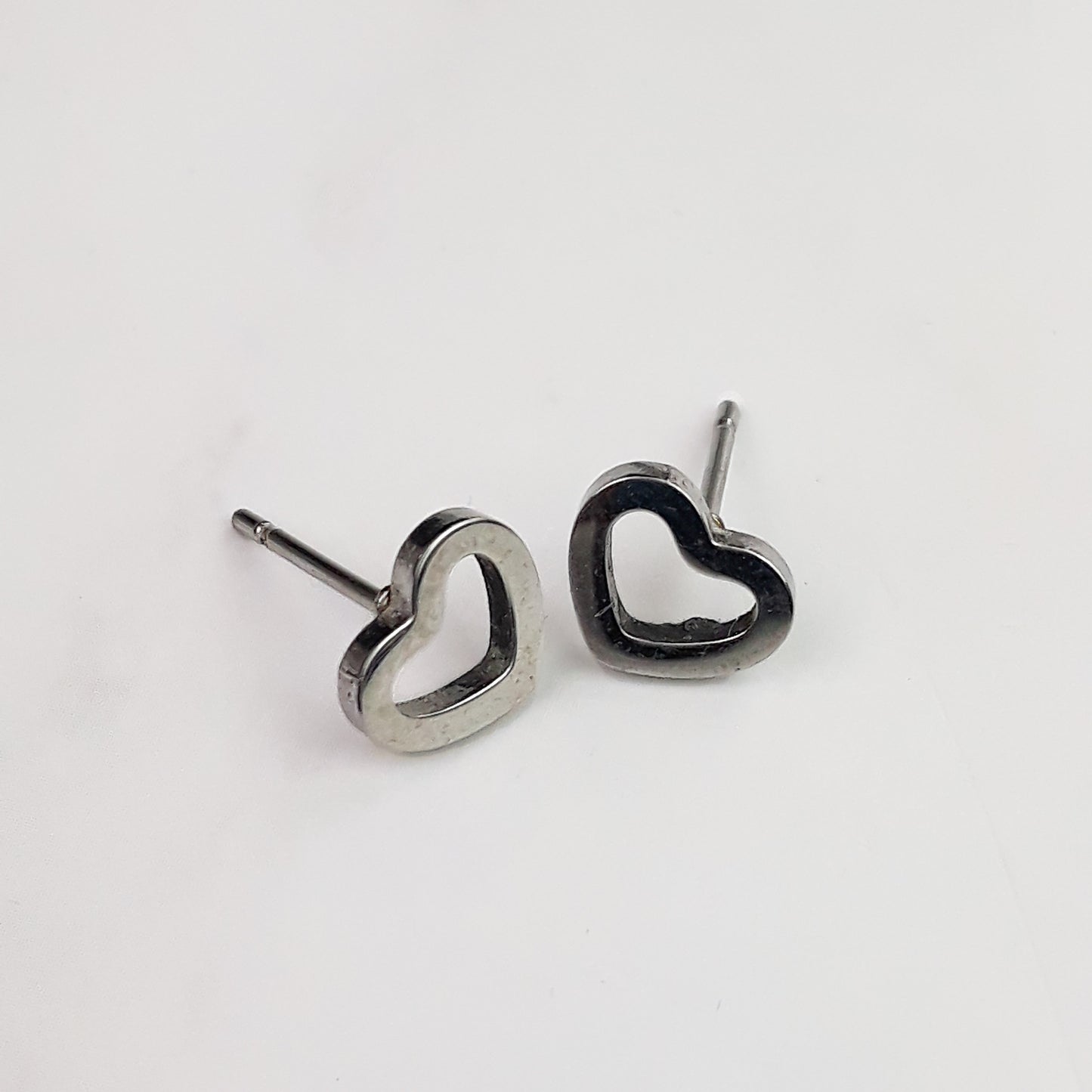 Tiny Open Heart Studs