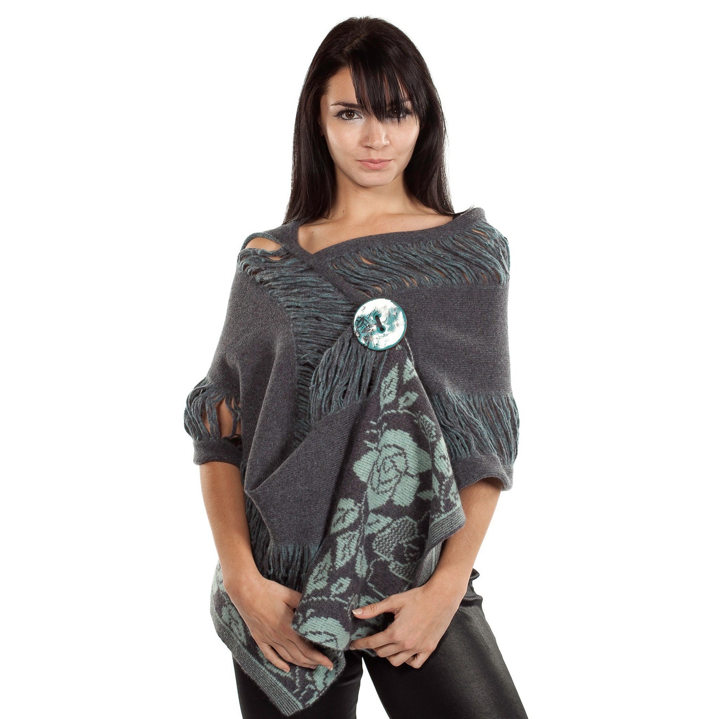 Jacquard Ladders Shawl (Flower)