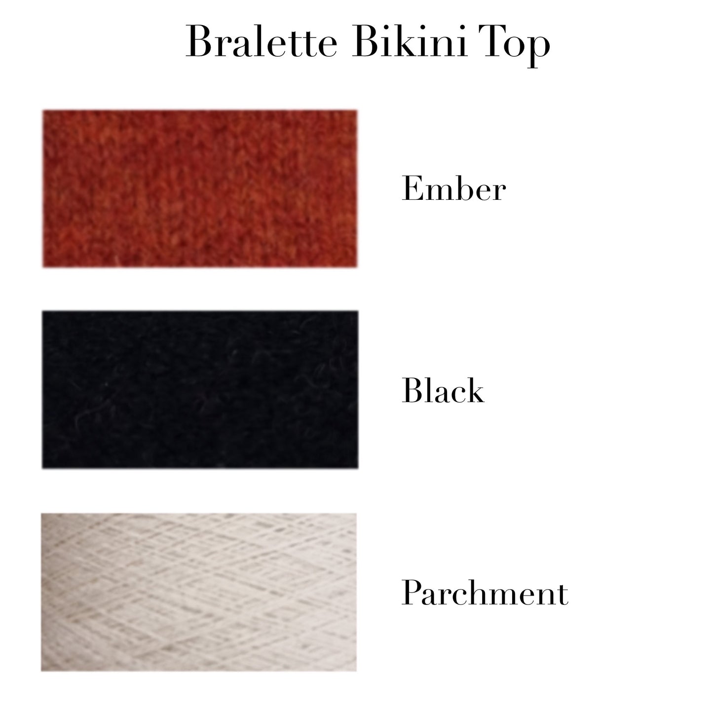 Knitted Bikini Top with lace detail