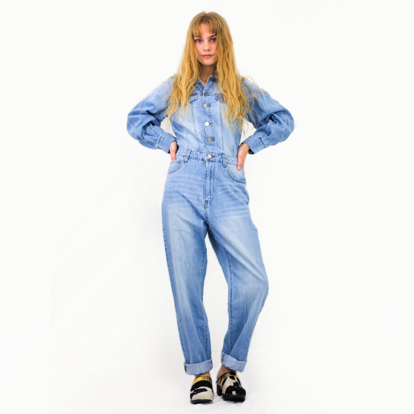Balloon Sleeve Jumpsuit