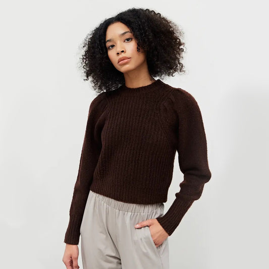Sweater With Puff Sleeves