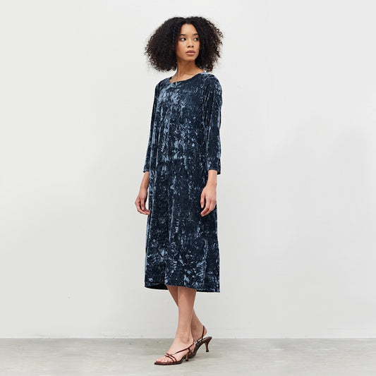 Velvet Round Neck Dress