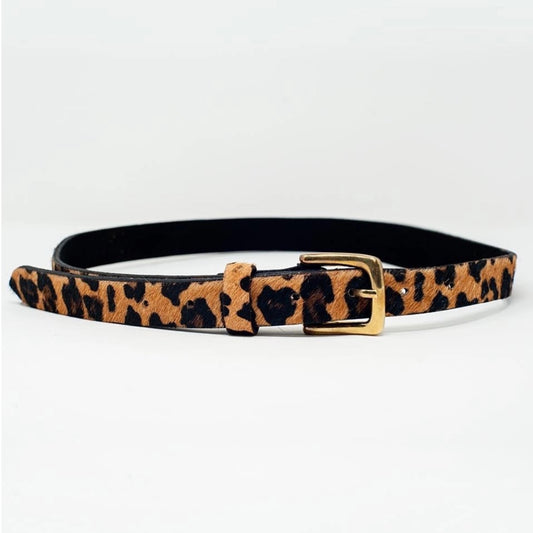 Leopard Print Belt