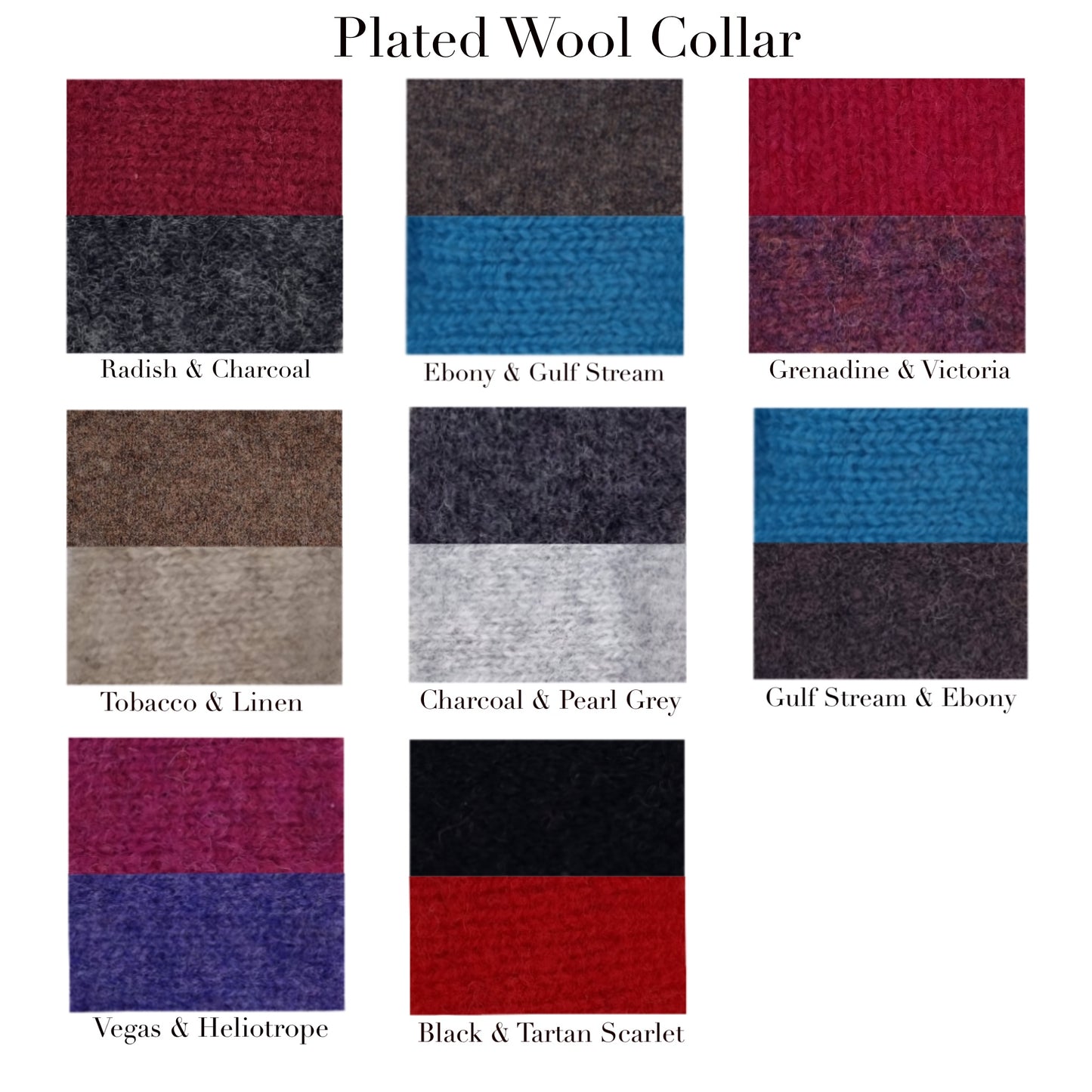 Plated Wool Collar