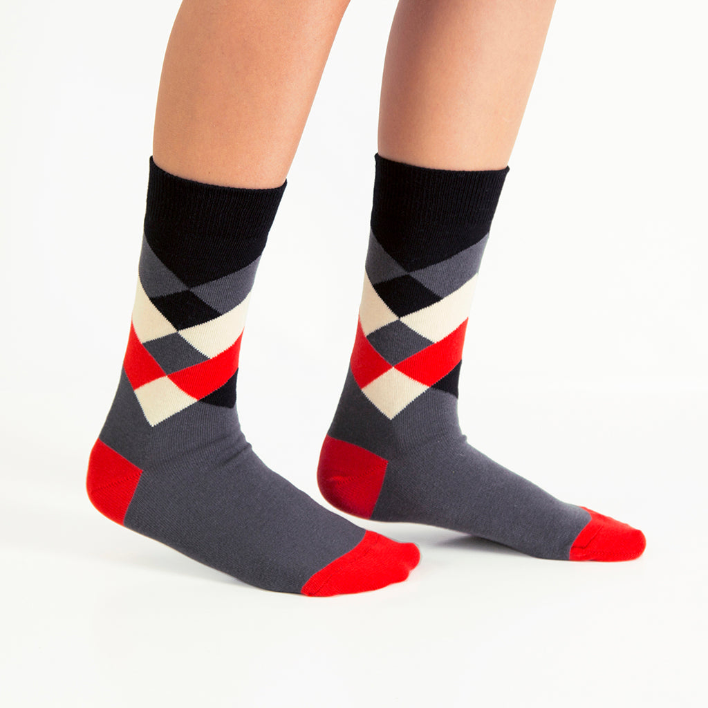 Diamond Cherry Socks