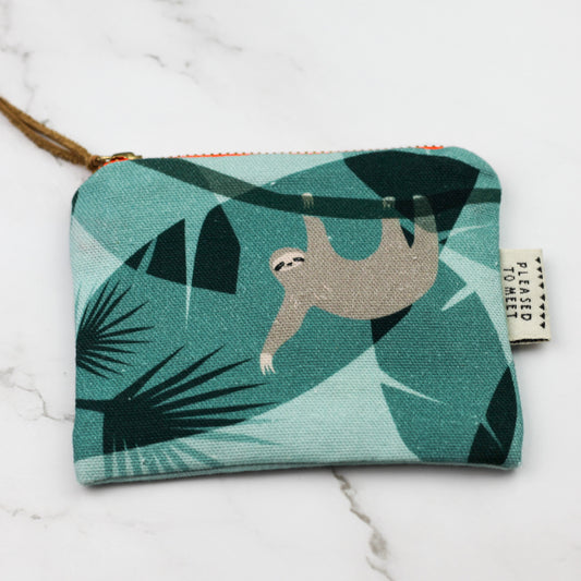 Sloth Purse Orange Zip