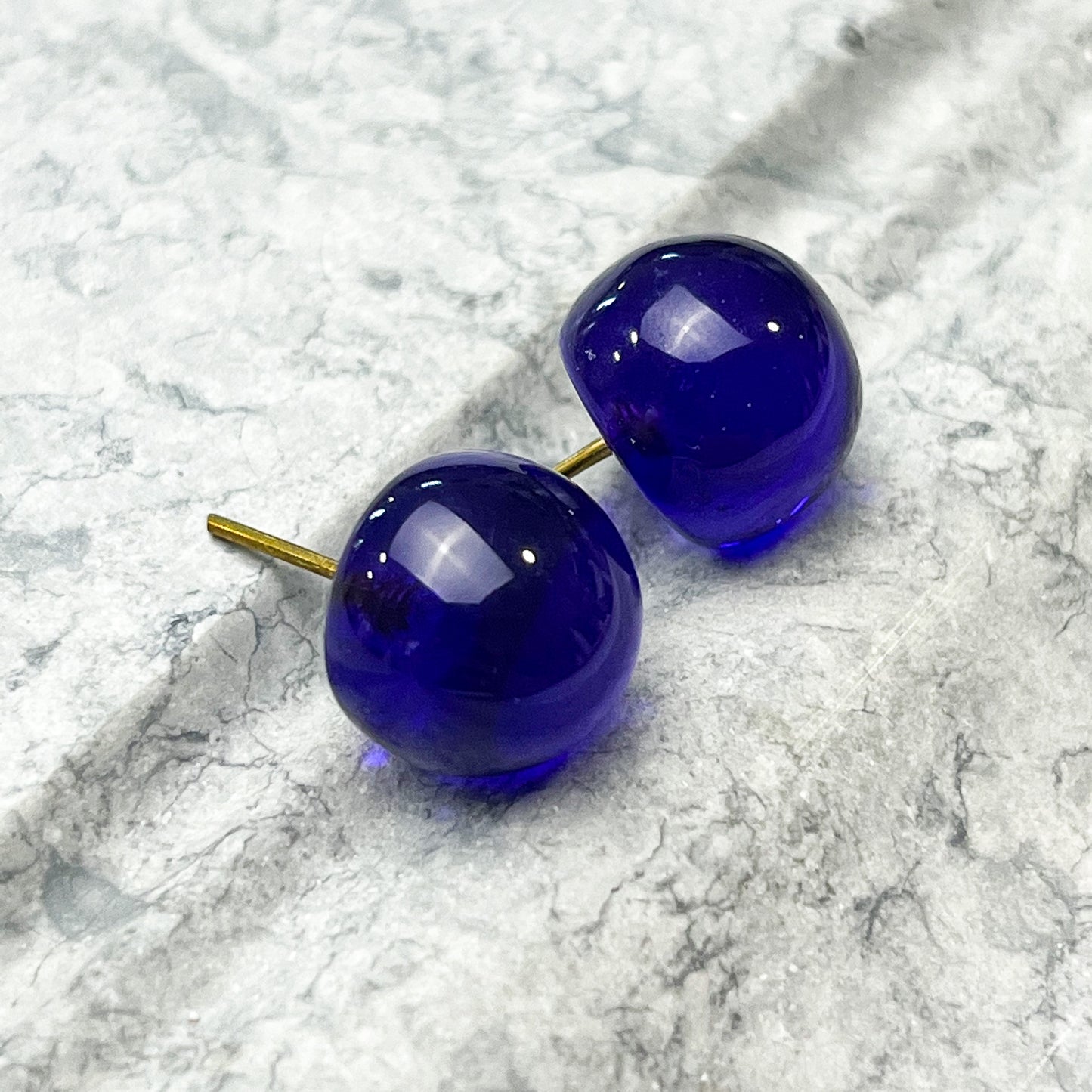 Ball Stud Resin Earrings