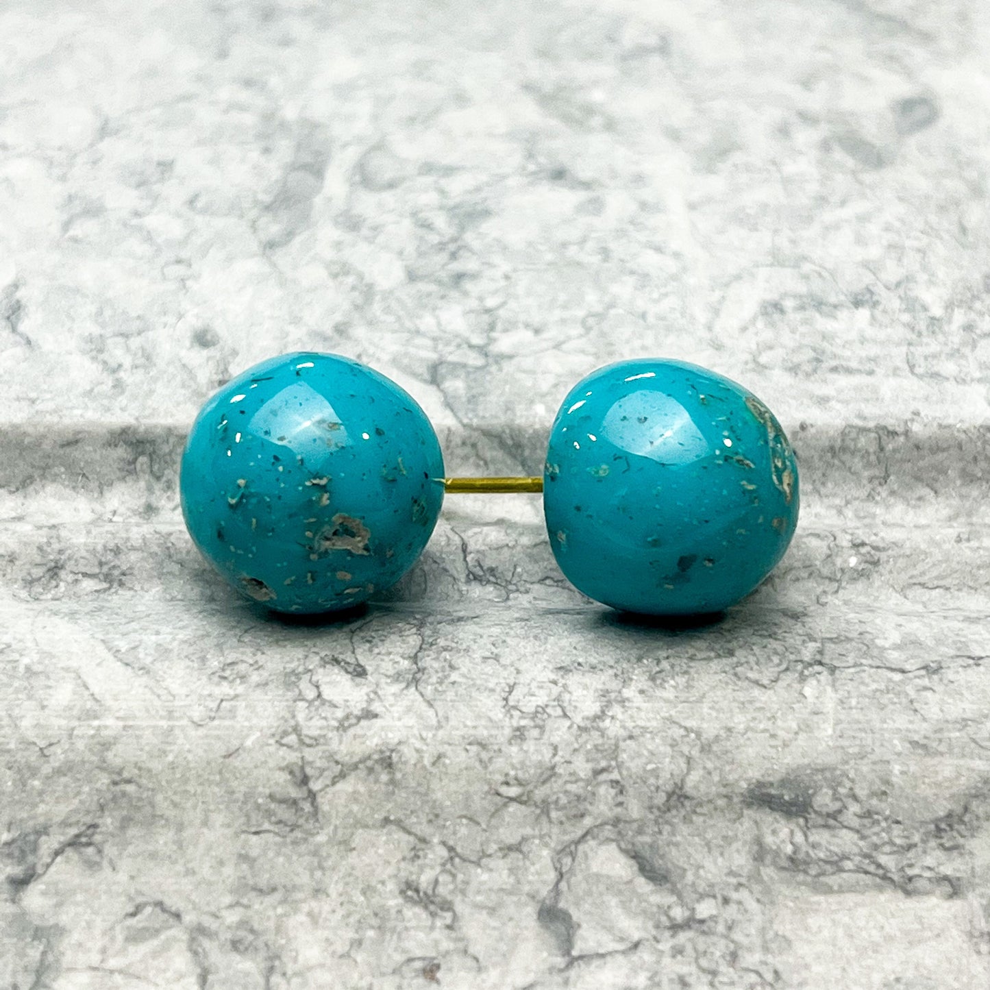 Ball Stud Resin Earrings