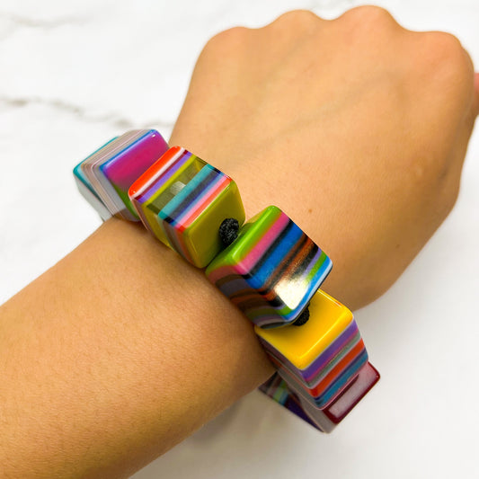 Liquorice Cube Bracelet