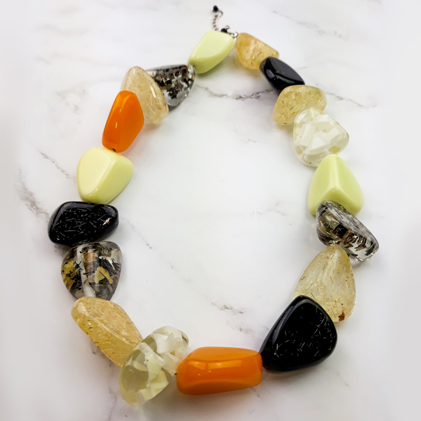 Flintstone Bone 'Diamonds' Necklace