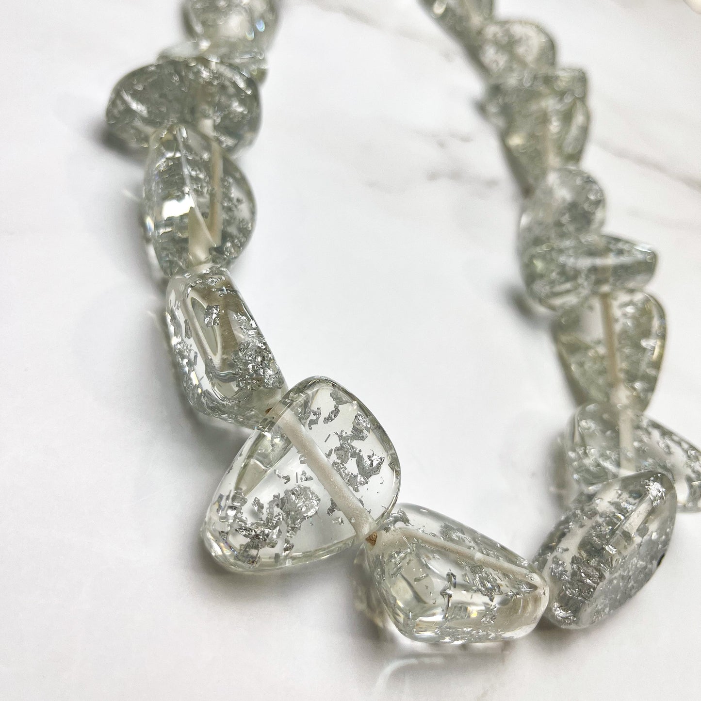 Flintstone Bone 'Diamonds' Necklace