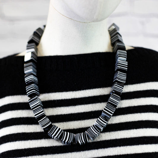 Liquorice Cubes Necklace