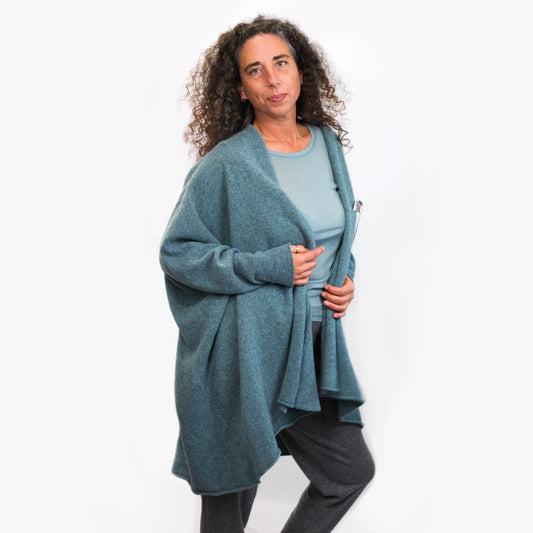 100% Marino Lambswool Handmade Cardi Coat