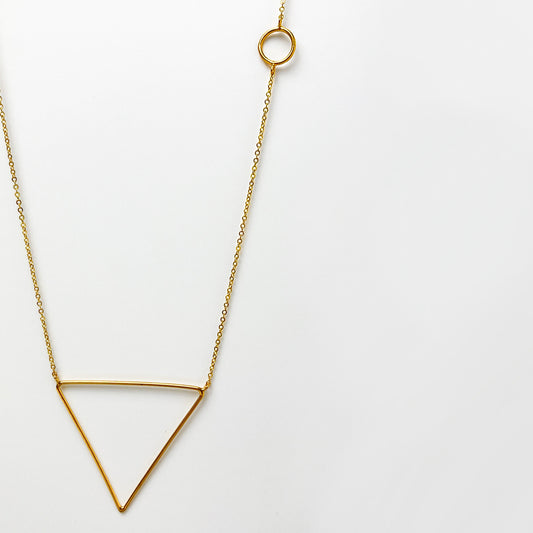 Gold Pyramid Necklace