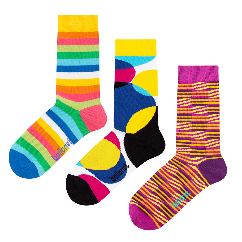 Stripy Gift Box Socks