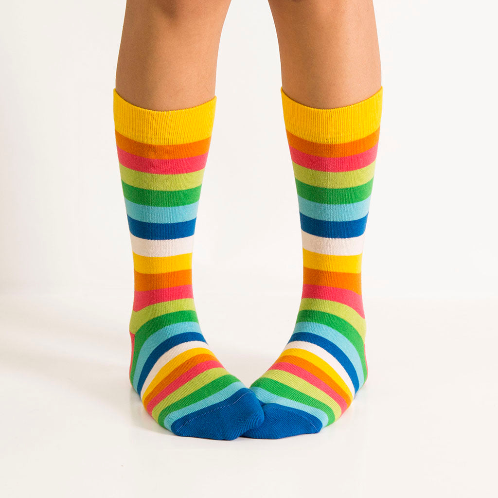 Stripy Gift Box Socks