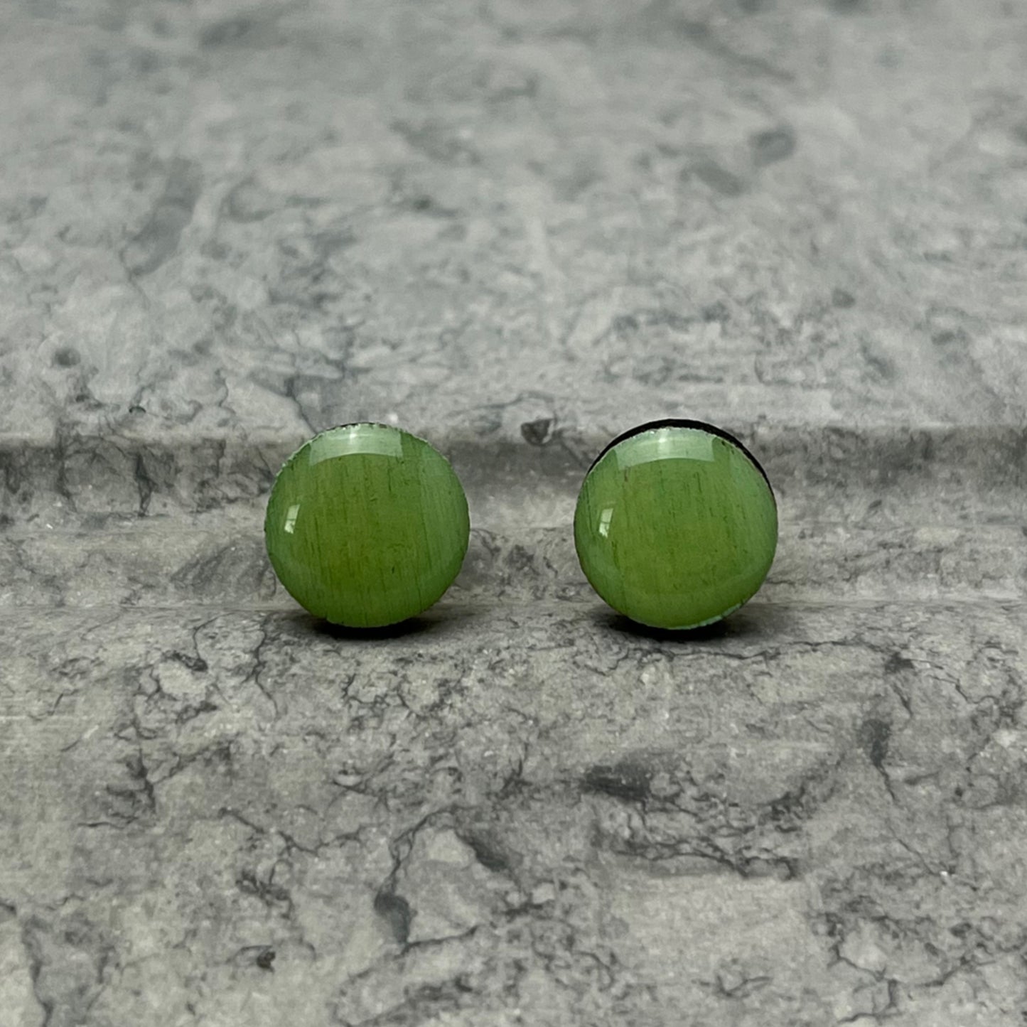 Mint Green Stud Earrings