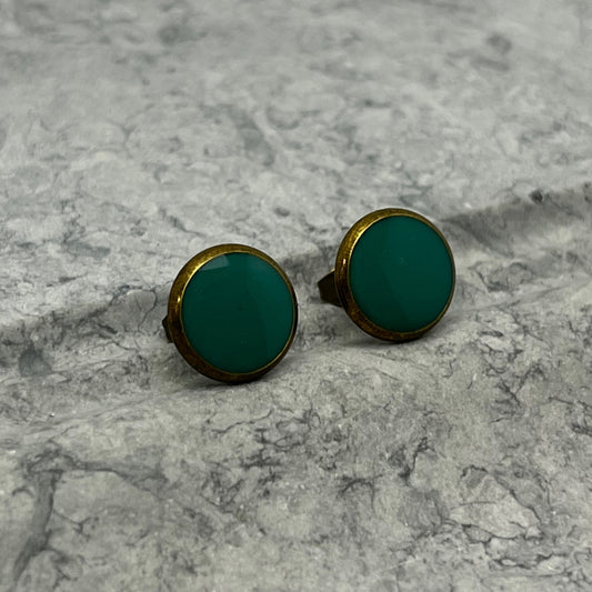 10mm Greyed Jade Studs