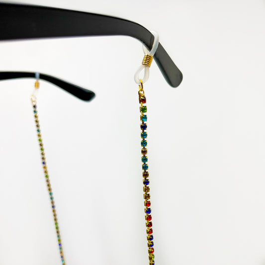 Rainbow Stone Glasses Chain