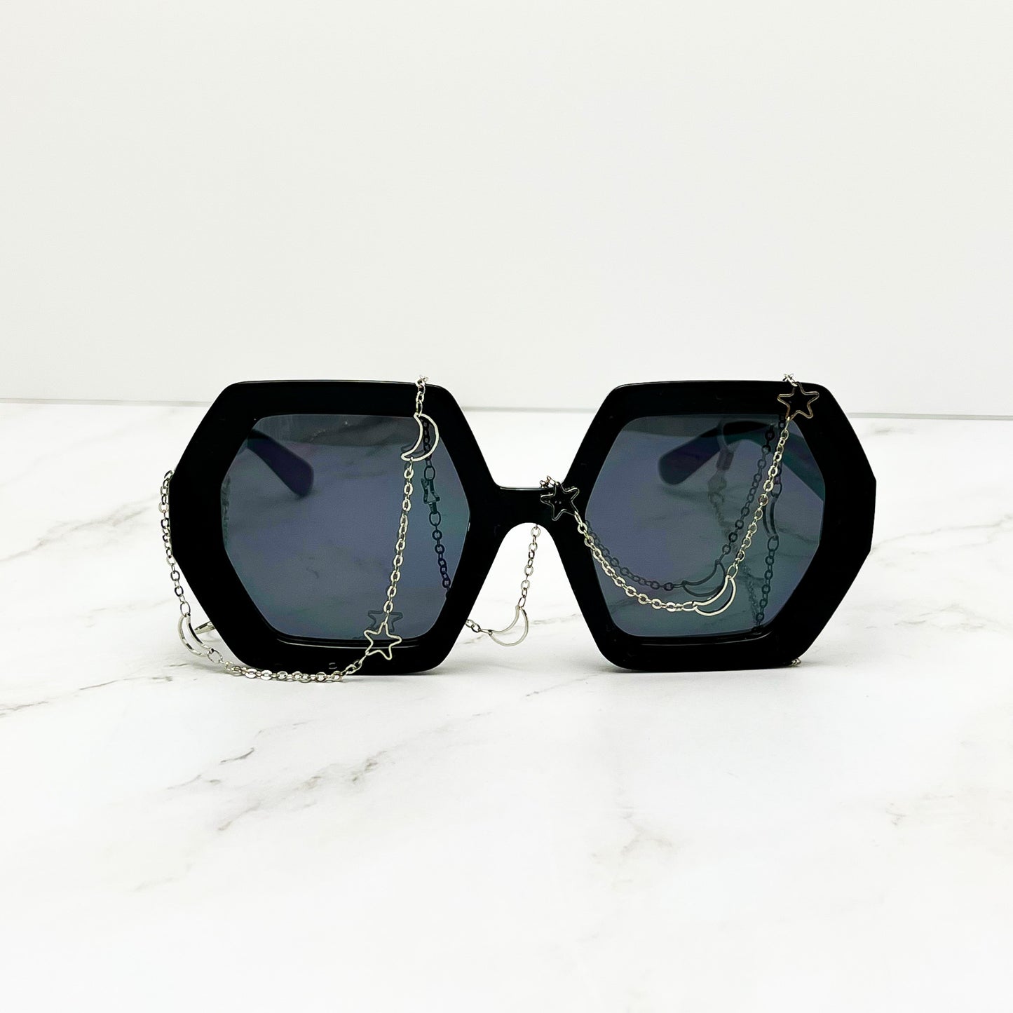 Star And Moon Glasses Chain