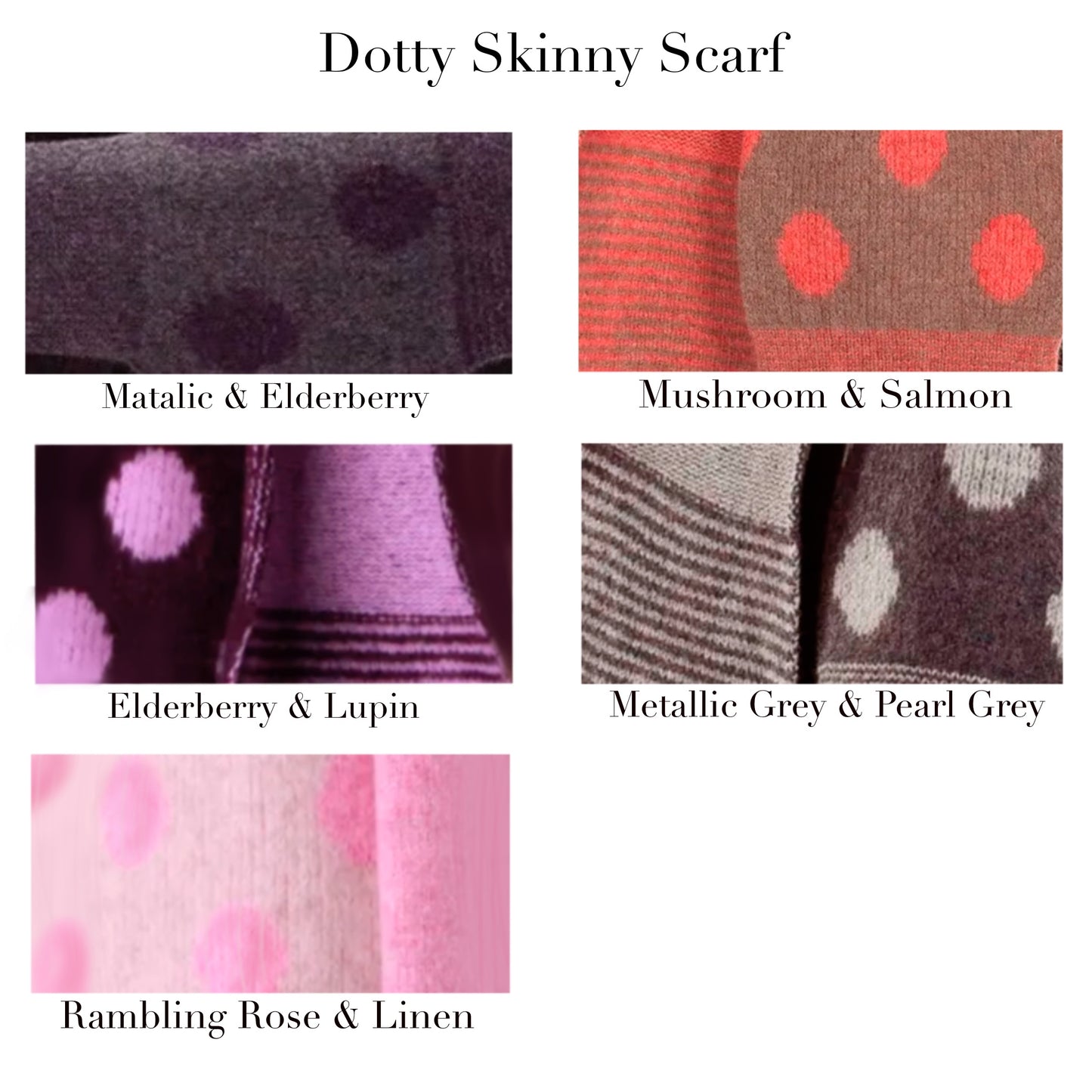 Dotty Skinny Scarf