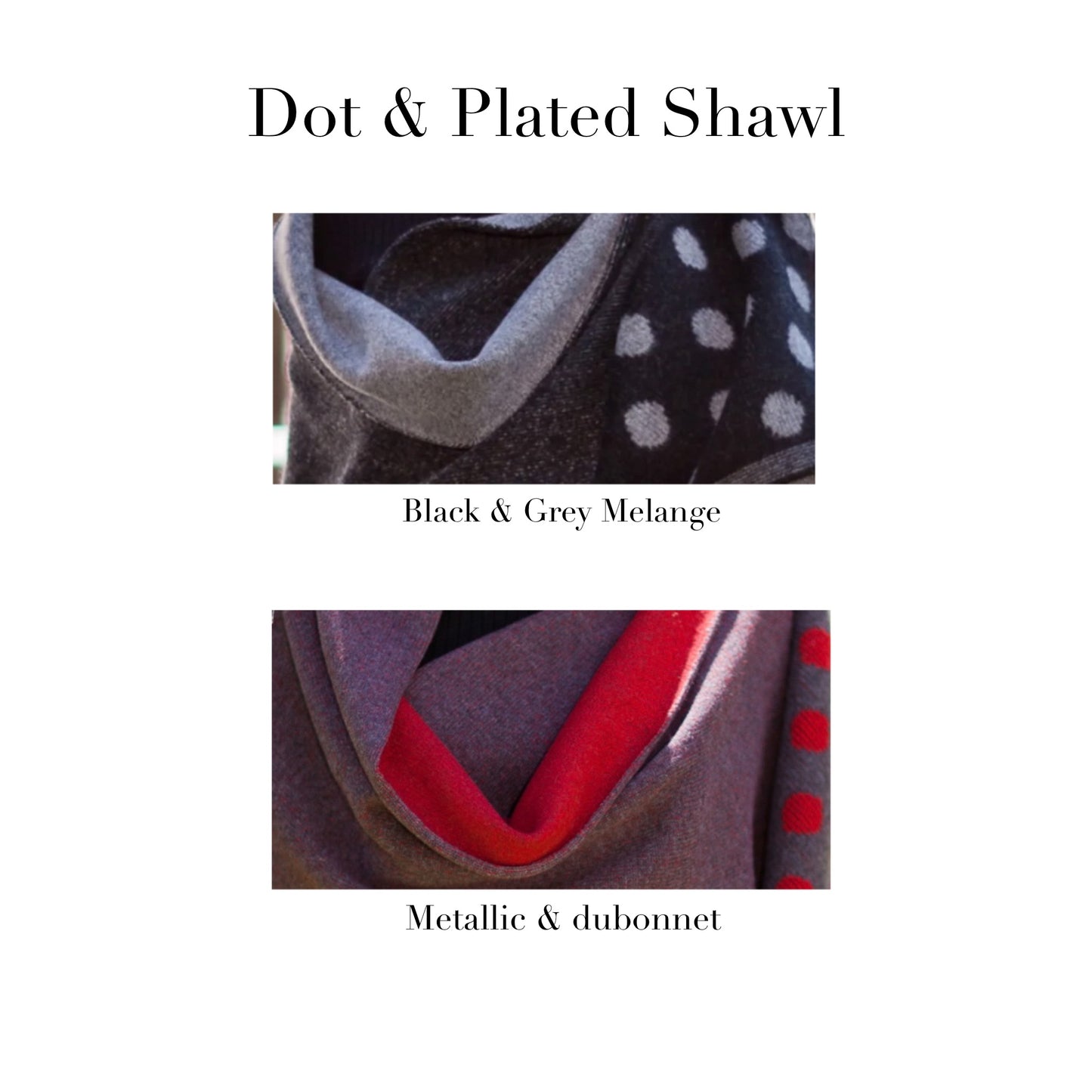 Dot & Plated Shawl